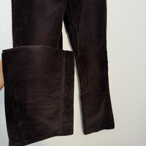 Vintage Y2K Live a Little Womens Brown Corduroy Pants High-Waist Retro Size 10 - Picture 6 of 10